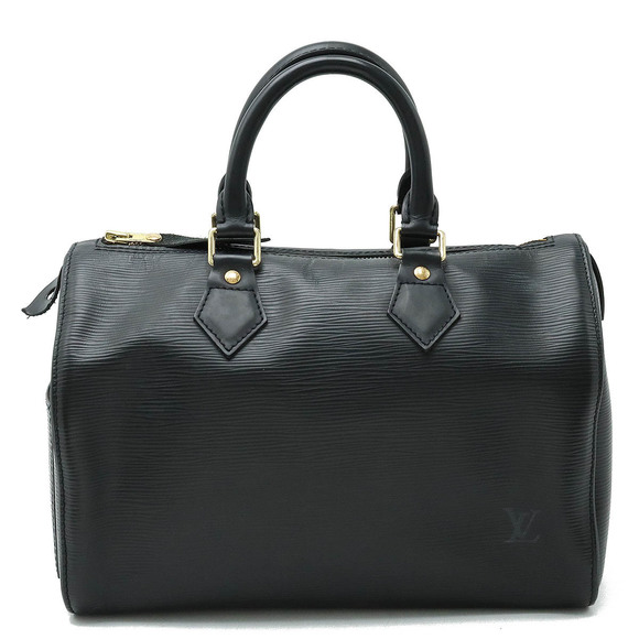 Louis Vuitton Epi Boston Black Bag Noir Soft Handbag Speedy Leather - Picture 1 of 9